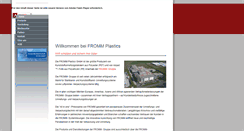 Desktop Screenshot of fromm-plastics.de